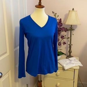 Nike Dry Fit V-Neck Long Sleeve Tee